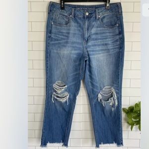 American Eagle Hi-Rise Tomgirl Jeans Size 14 Short